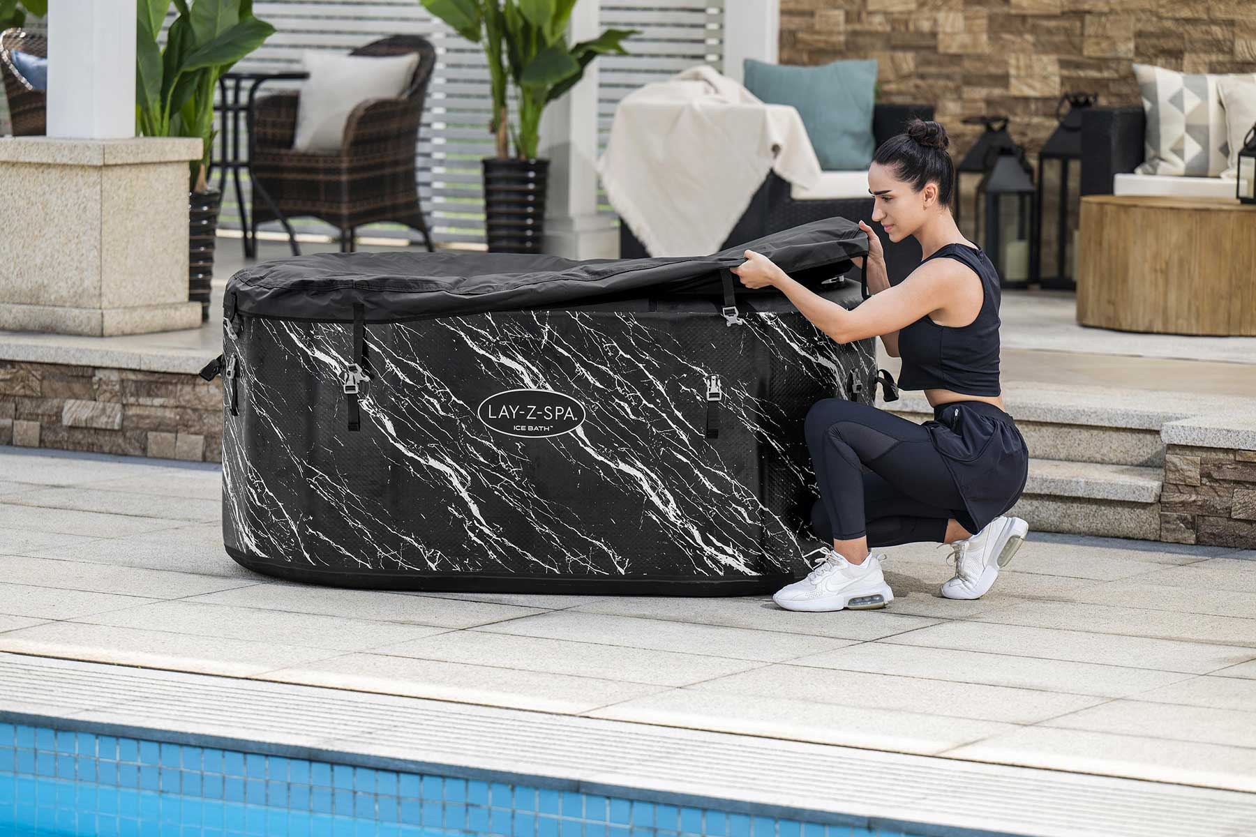 Glacial Dip™ Pro Ice Bath Cold Plunge Recovery Tub with Pump - Image 10
