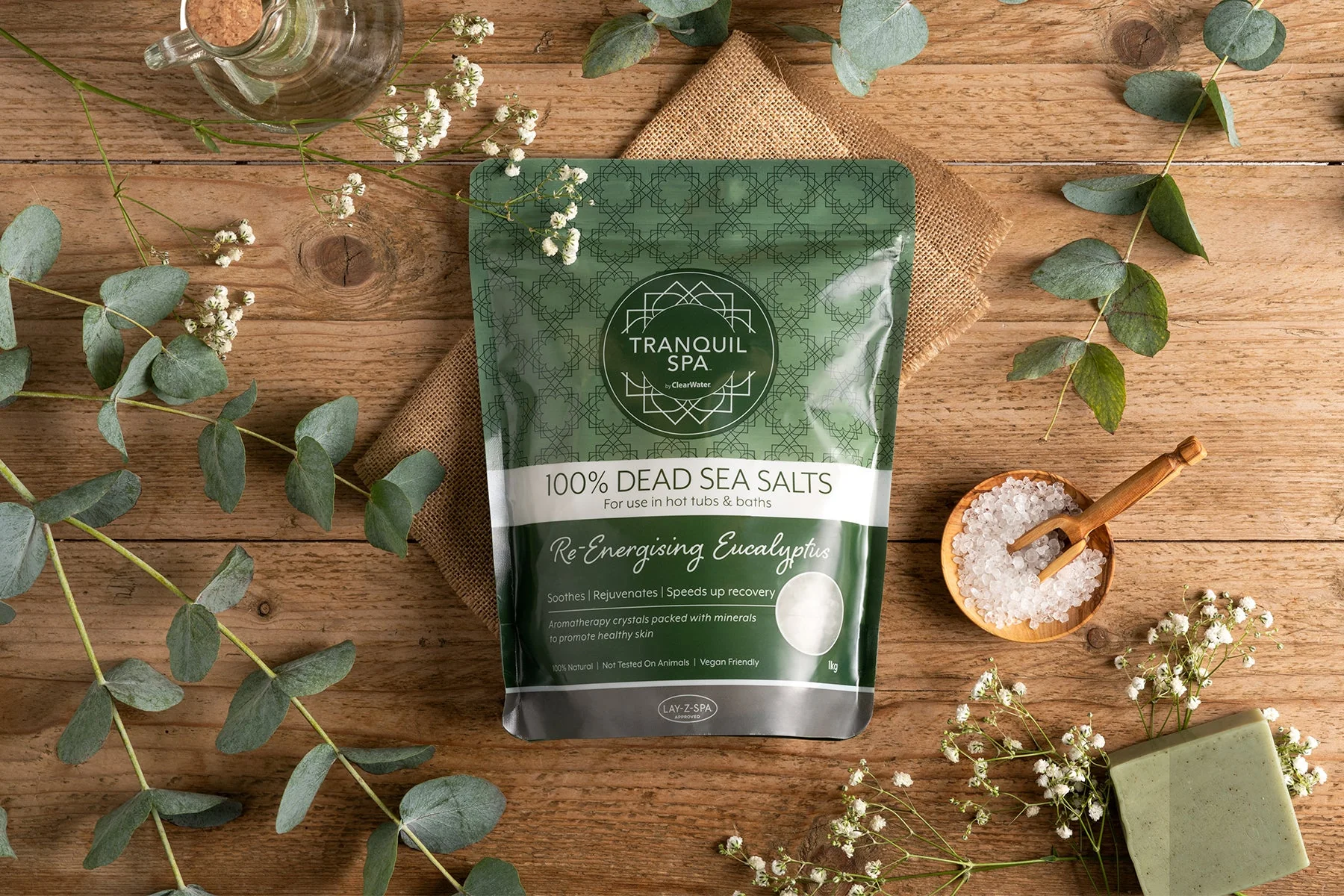 Tranquil Spa Dead Sea Salts - Eucalyptus - Image 3