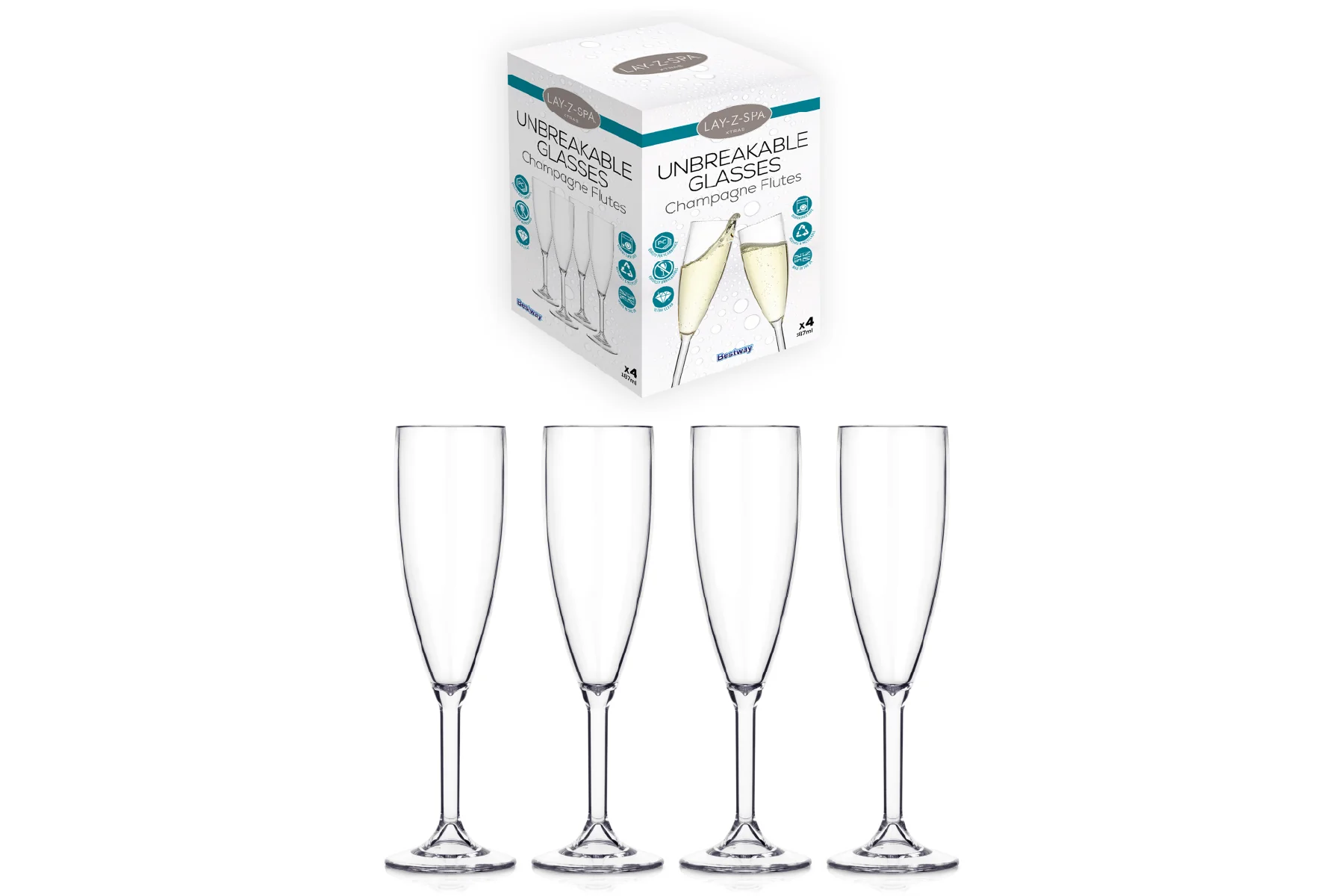 Hot Tub Champagne Flutes - Image 3