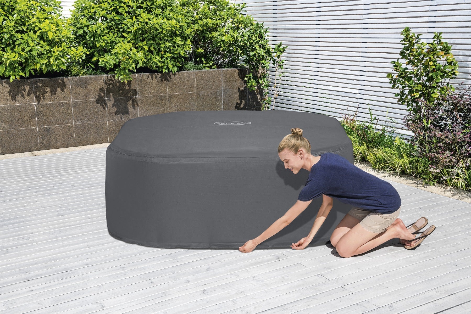 Square Thermal Hot Tub Cover - X Large 230cm x 71 cm - Outlet - Image 12