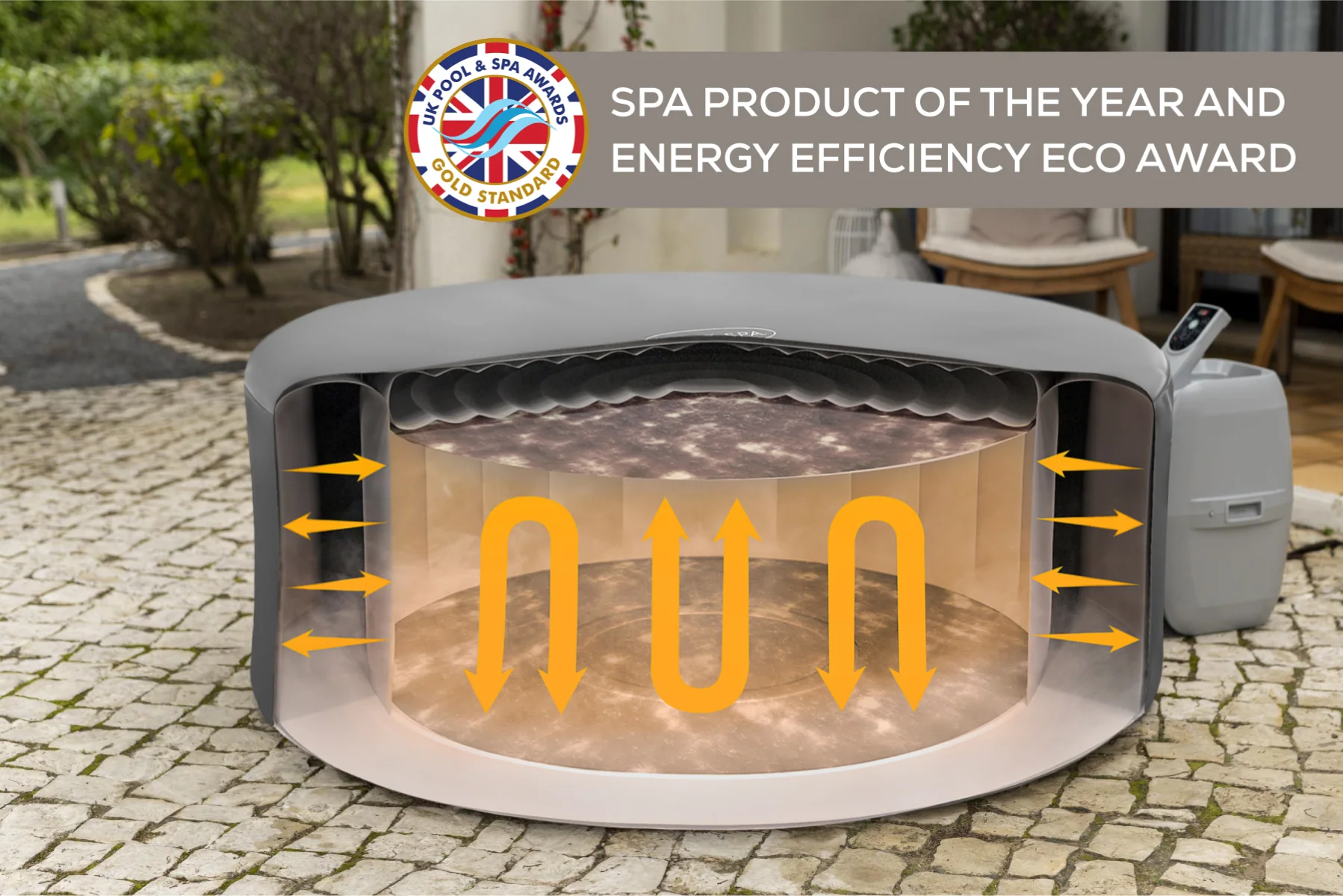 Round Thermal Hot Tub Cover - Small 180cm x 66cm - Image 10