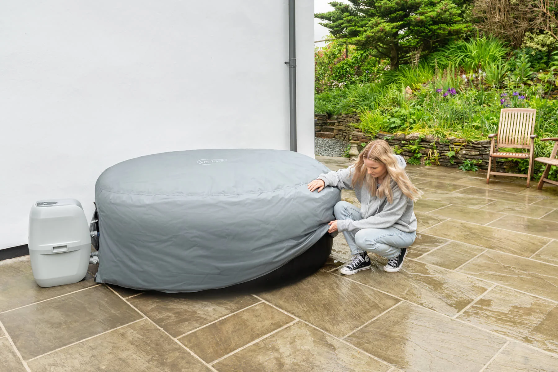 Round Thermal Hot Tub Cover - Small 180cm x 66cm - Image 6