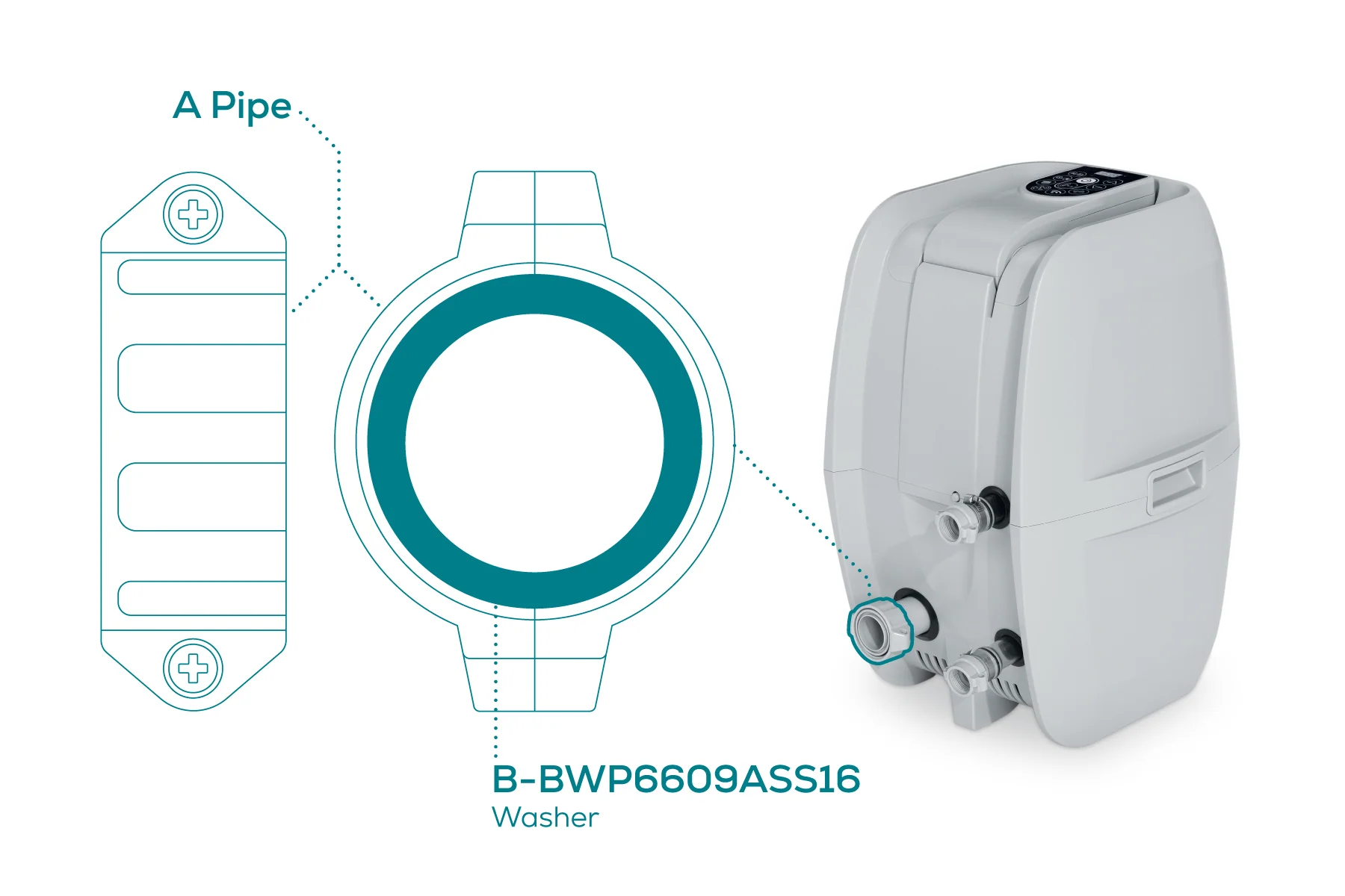 Washer for Pipe A - Airjet Pump - Image 2
